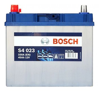 Bosch Asia-45Ач, 330 А, 12 В 238/129/227 обратная полярность