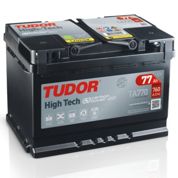 Tudor High-Tech-77Ач, 720А, 12В 278/175/190 обратная полярность